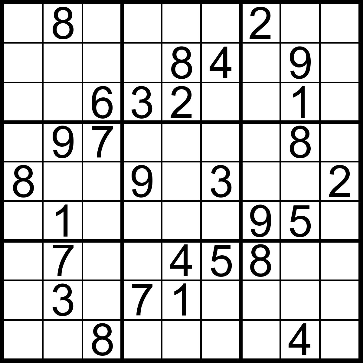 Sudoku Para Imprimir Nível Fácil.